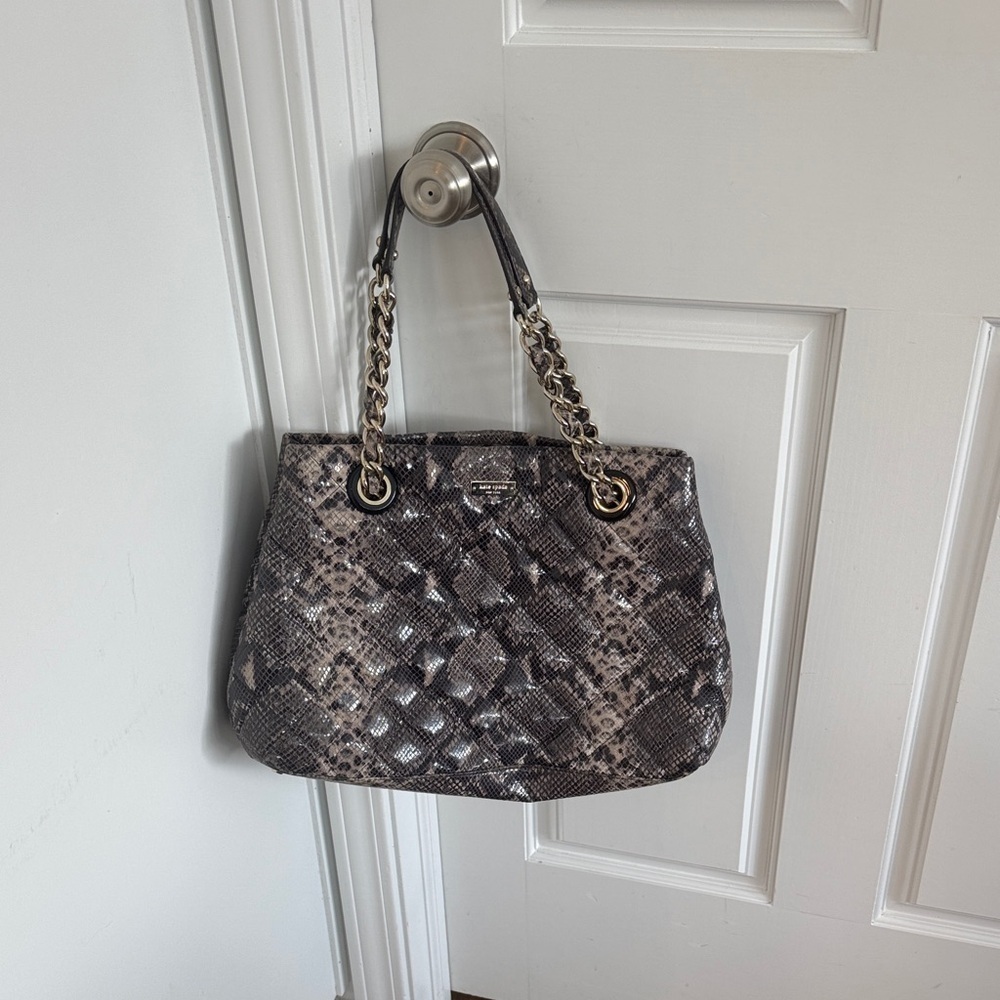 Kate Spade Elegant Snakeskin Patterned Handbag